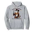 Hold Partner Im Overstimulated Western Cat Hoodie - Trendy Graphic Unisex - T-Shirt, Sweatshirt, Hoodie