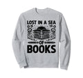 Lost Sea Books Book Reading Sweatshirt - Fun Novelty Design for Adults - T-Shirt, Sweatshirt, Hoodie
