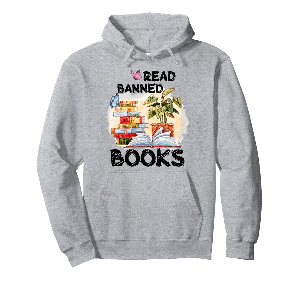 Reading Lover Book Lover Banned Books Hoodie - Minimalist Print Unisex - T-Shirt, Sweatshirt, Hoodie