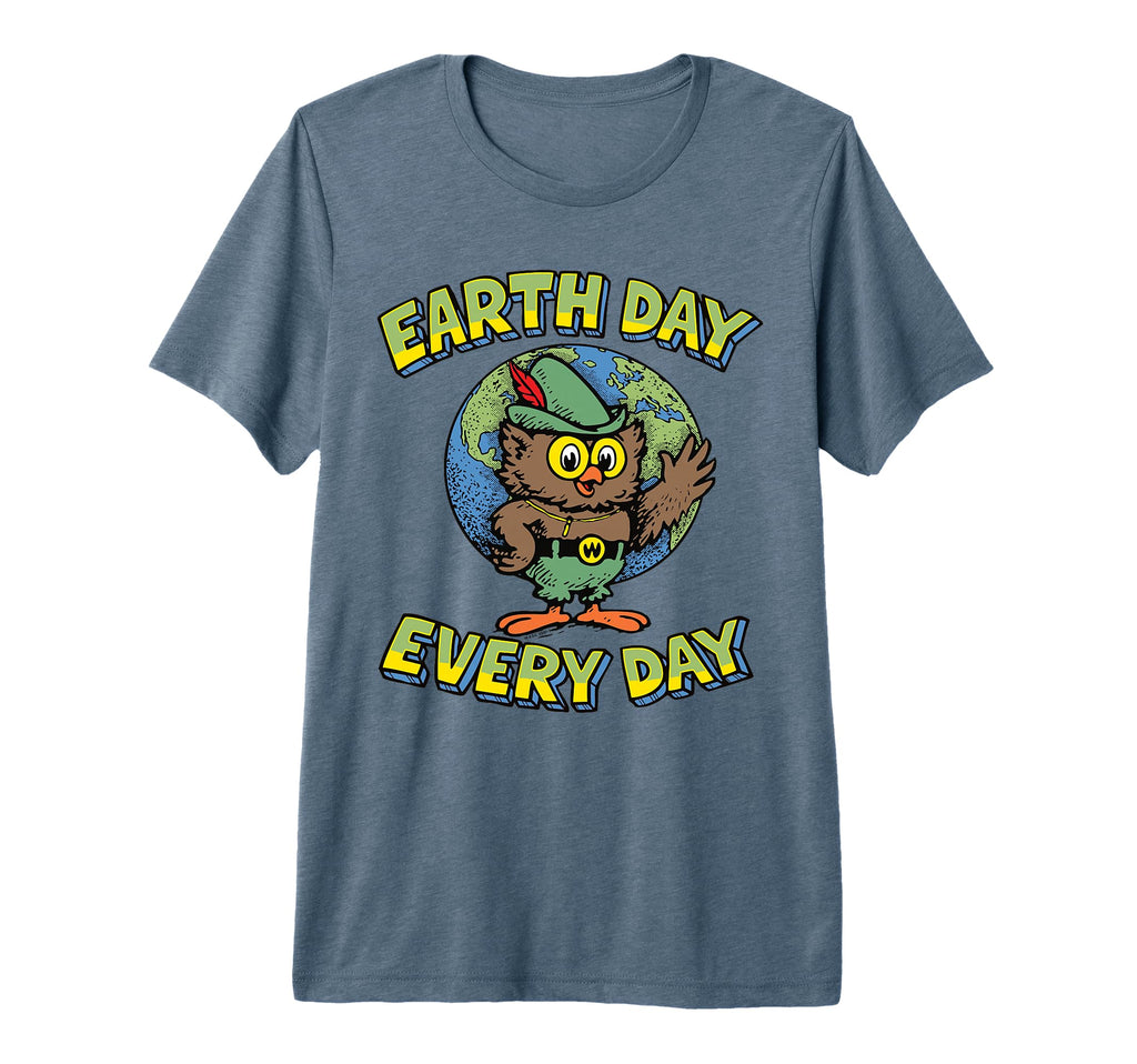 Earth Day Every Day Woodsy Owl Give T-Shirt - Graphic Print for Adults - T-Shirt, Sweatshirt, Hoodie