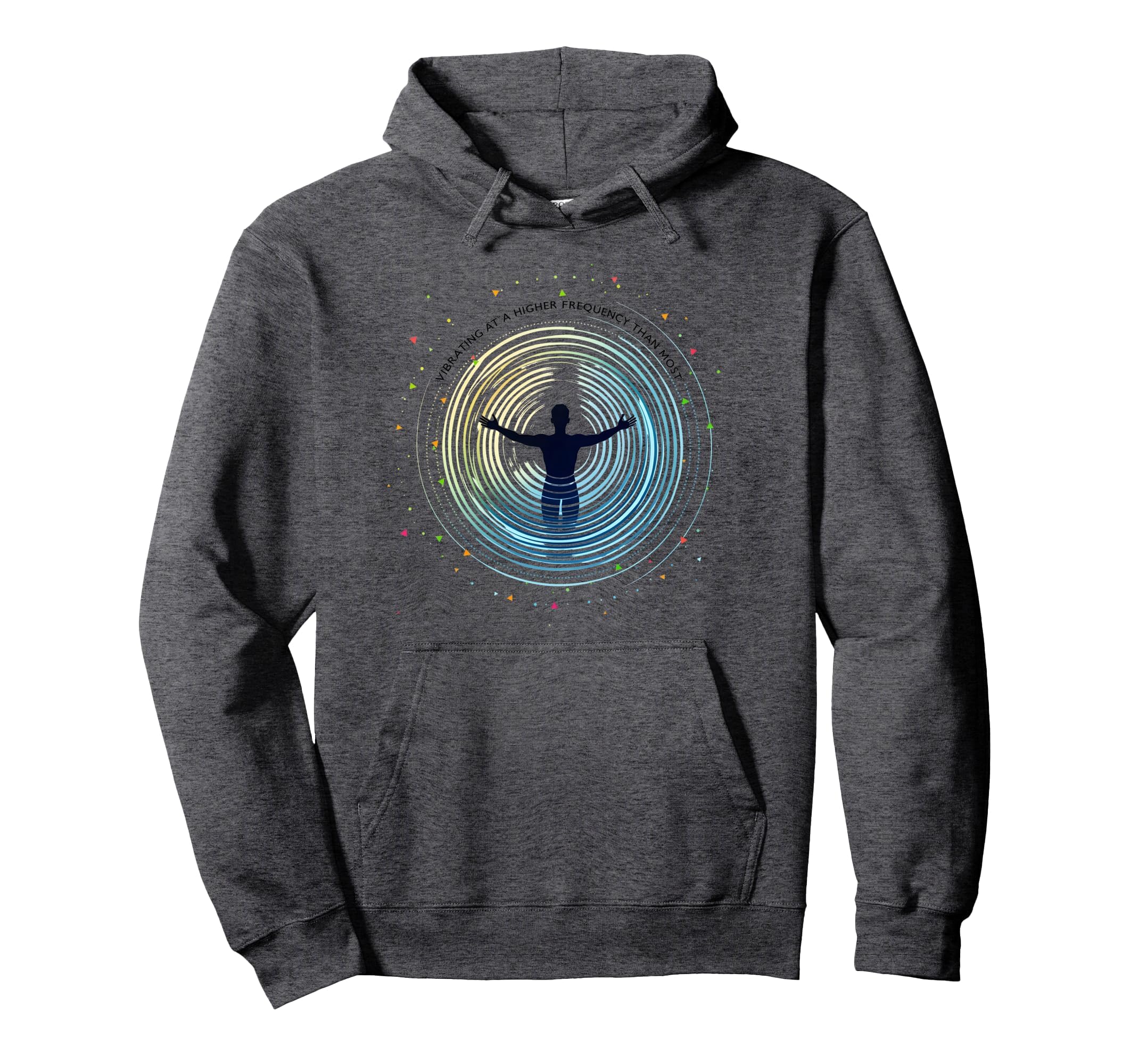 Vibrating Higher Frequency Than Most Hoodie - Minimalist Print for Adults - T-Shirt, Sweatshirt, Hoodie