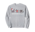 Funny Santa Opossums Overstimulated Sweatshirt - Unique Graphic Men Women - T-Shirt, Sweatshirt, Hoodie