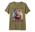 Dragons And Books Watercolour T-Shirt - Casual Everyday Wear Men Women - T-Shirt, Sweatshirt, Hoodie