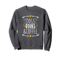 Dogs Books Coffee Funny Ideas Hoodie - Streetwear Style for Adults - T-Shirt, Sweatshirt, Hoodie
