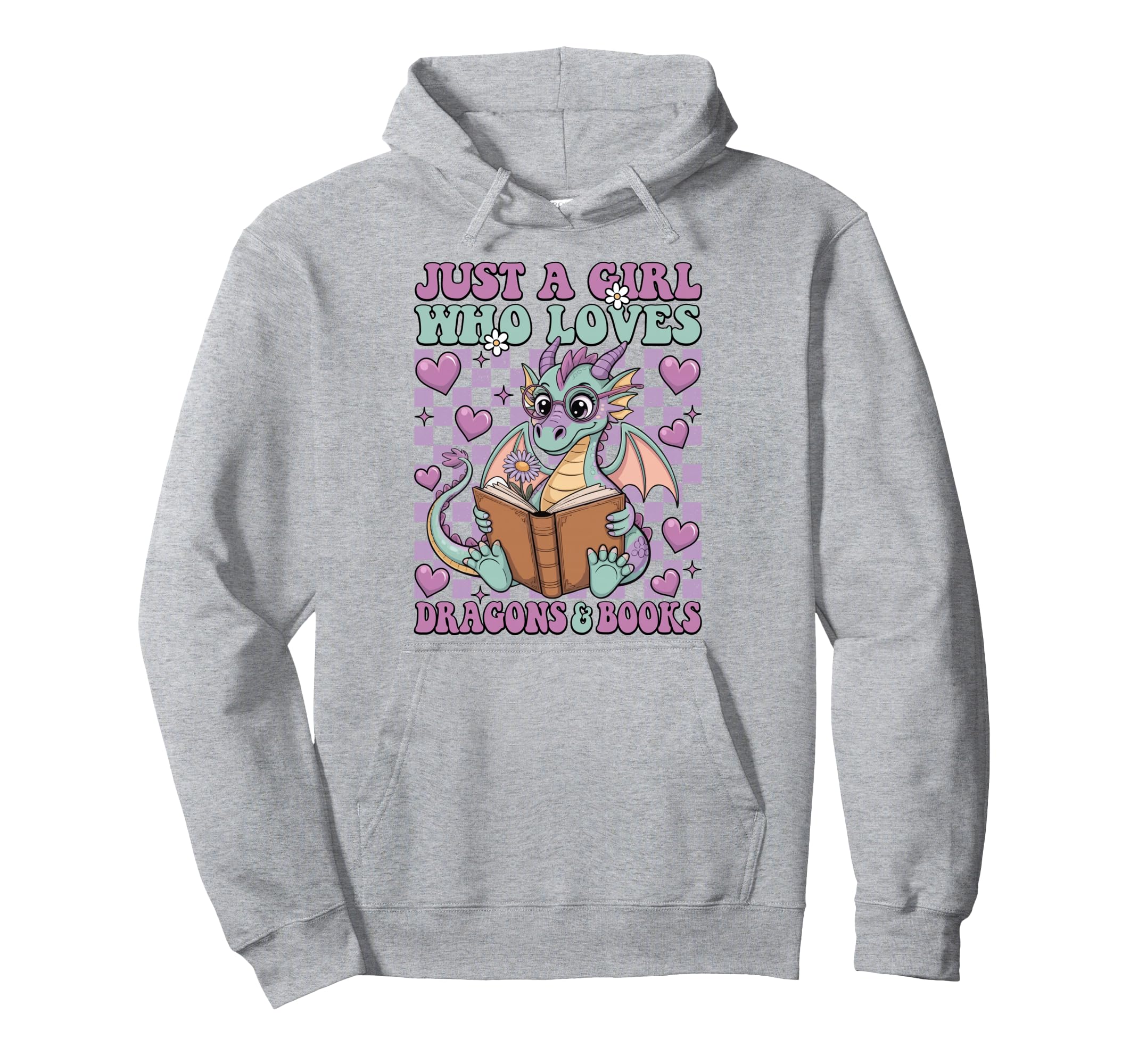 Just Who Loves Dragons And Books Hoodie - Fun Novelty Design Men Women - T-Shirt, Sweatshirt, Hoodie