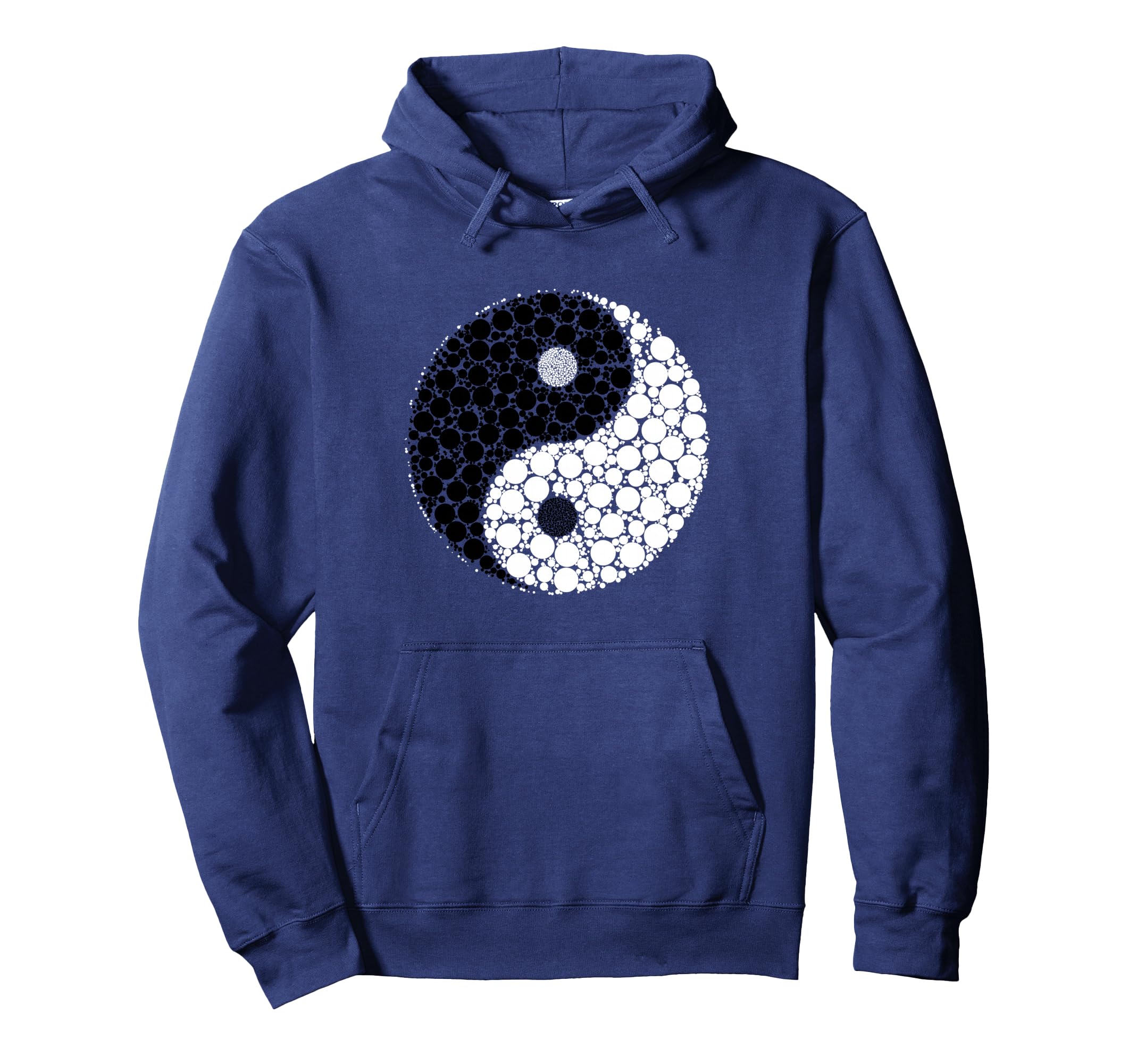 Yin Yang Dot Art Minimalist Balance Hoodie - Novelty Apparel Men Women - T-Shirt, Sweatshirt, Hoodie