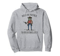 Hold Partner Im Overstimulated Cowboy Frog Hoodie - Unique Graphic Unisex - T-Shirt, Sweatshirt, Hoodie