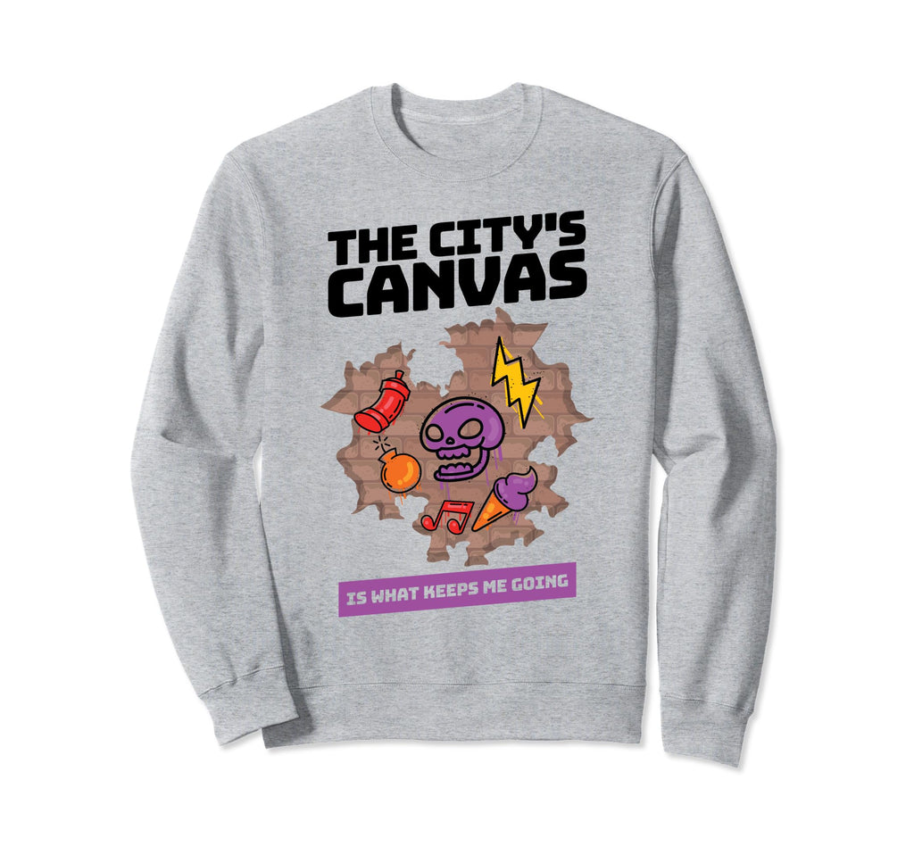 Street Artist Painter Citys Sweatshirt - Casual Everyday Wear for Adults - T-Shirt, Sweatshirt, Hoodie