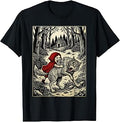 Humor of Inverted Stories Little Red Riding Hood Funny Meme T-Shirt Unisex T-shirt, Sweatshirt, Hoodie, Long Sleeve Tee - T-Shirt, Sweatshirt, Hoodie