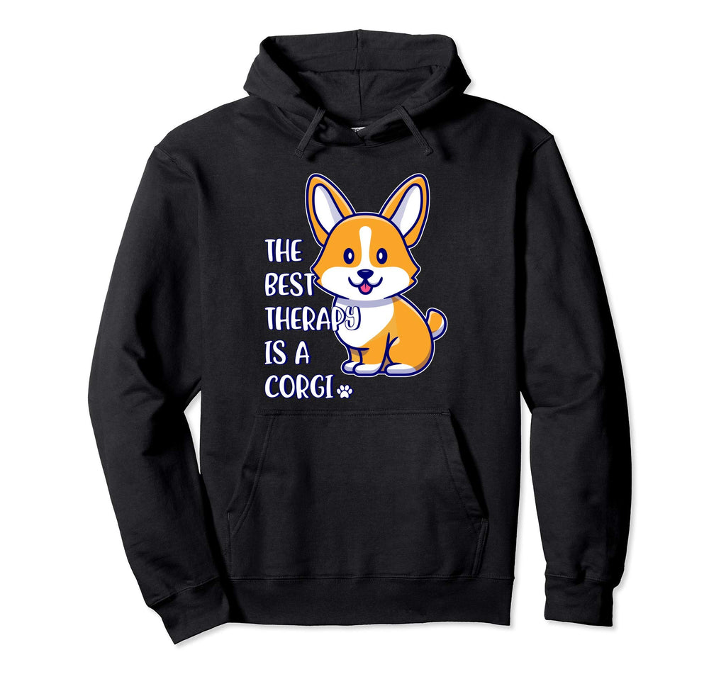 Best Therapy Is Corgi Dog Hoodie - Streetwear Style Men Women - T-Shirt, Sweatshirt, Hoodie