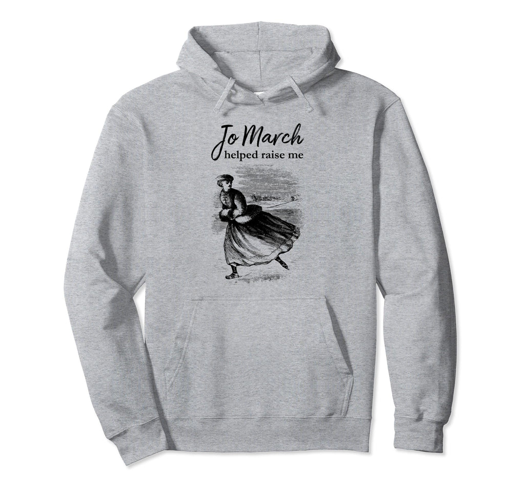 Louisa May Alcott Jo March Helped Hoodie - Aesthetic Graphic Men Women - T-Shirt, Sweatshirt, Hoodie