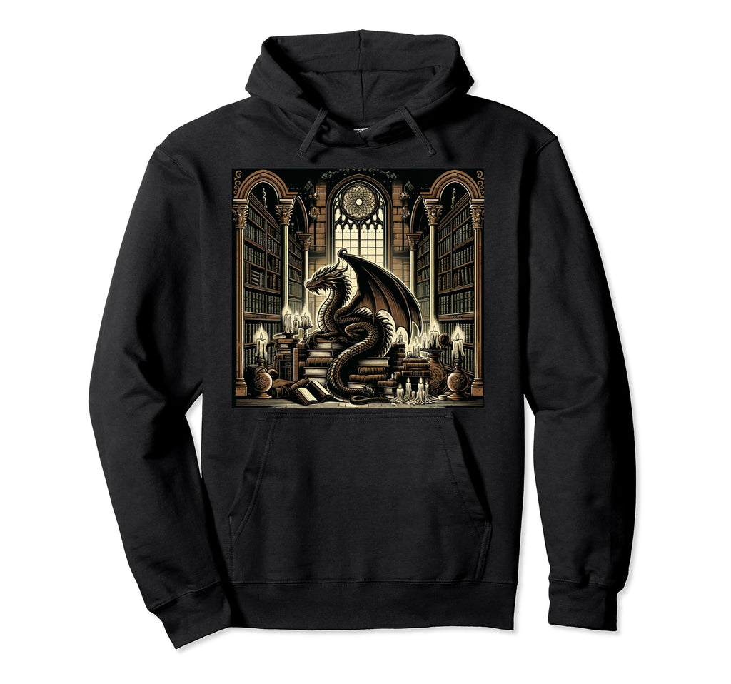 Dragon Art Academia Aesthetic Hoodie - Casual Everyday Wear for Adults - T-Shirt, Sweatshirt, Hoodie