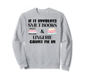 If It Involves Books Pajamas Count Me Sweatshirt - Novelty Apparel Unisex - T-Shirt, Sweatshirt, Hoodie