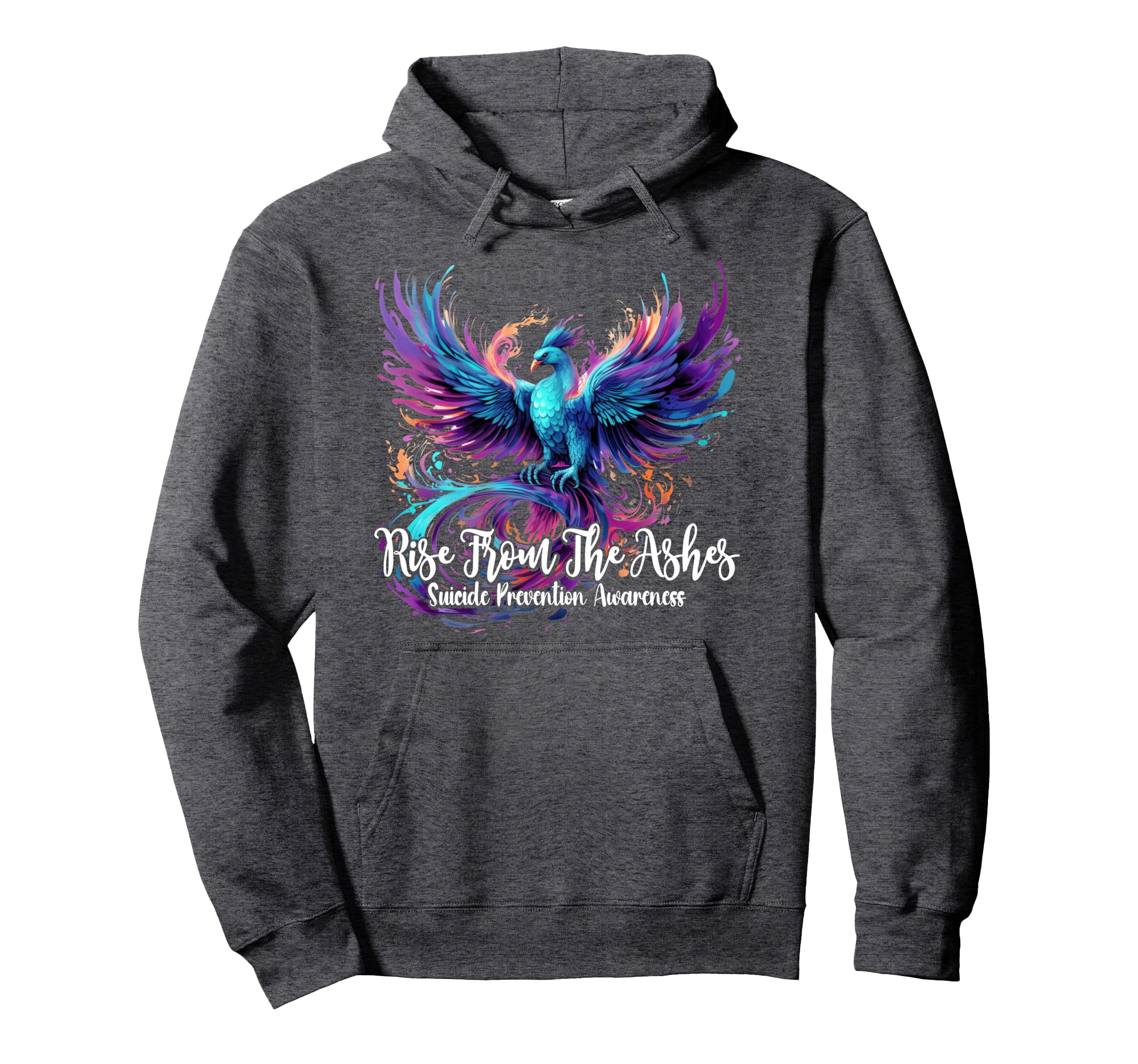 Suicide Prevention Awareness Phoenix Rise Hoodie - Unique Graphic Unisex - T-Shirt, Sweatshirt, Hoodie