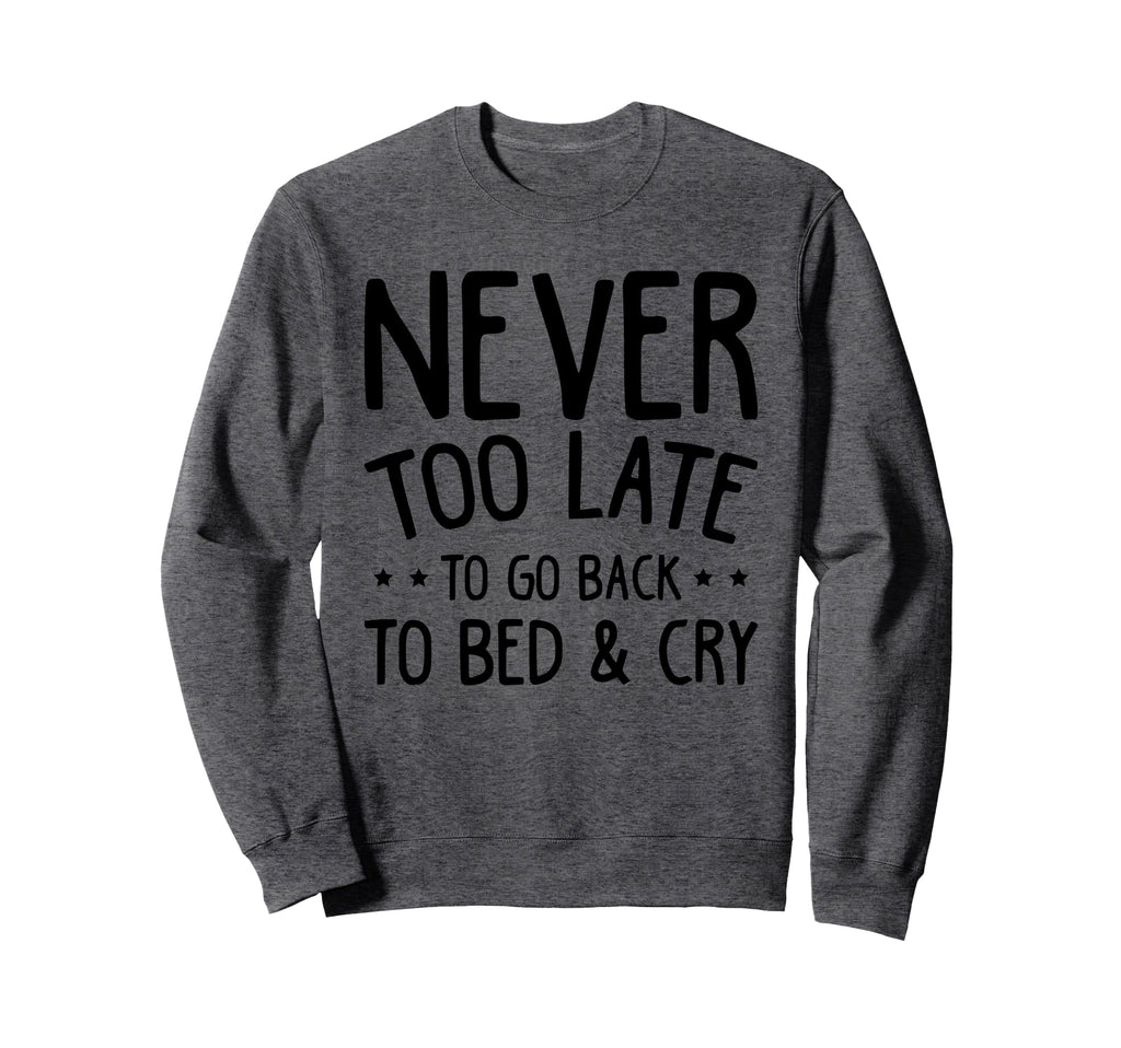 Never Too Late To Go Back To Sweatshirt - Casual Everyday Wear Men Women - T-Shirt, Sweatshirt, Hoodie