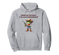 Hold Partner Im Overstimulated Cowboy Frog Hoodie - Trendy Graphic Unisex - T-Shirt, Sweatshirt, Hoodie