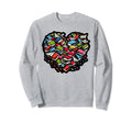 Heart Library Books Book Reading Sweatshirt - Trendy Graphic Men Women - T-Shirt, Sweatshirt, Hoodie