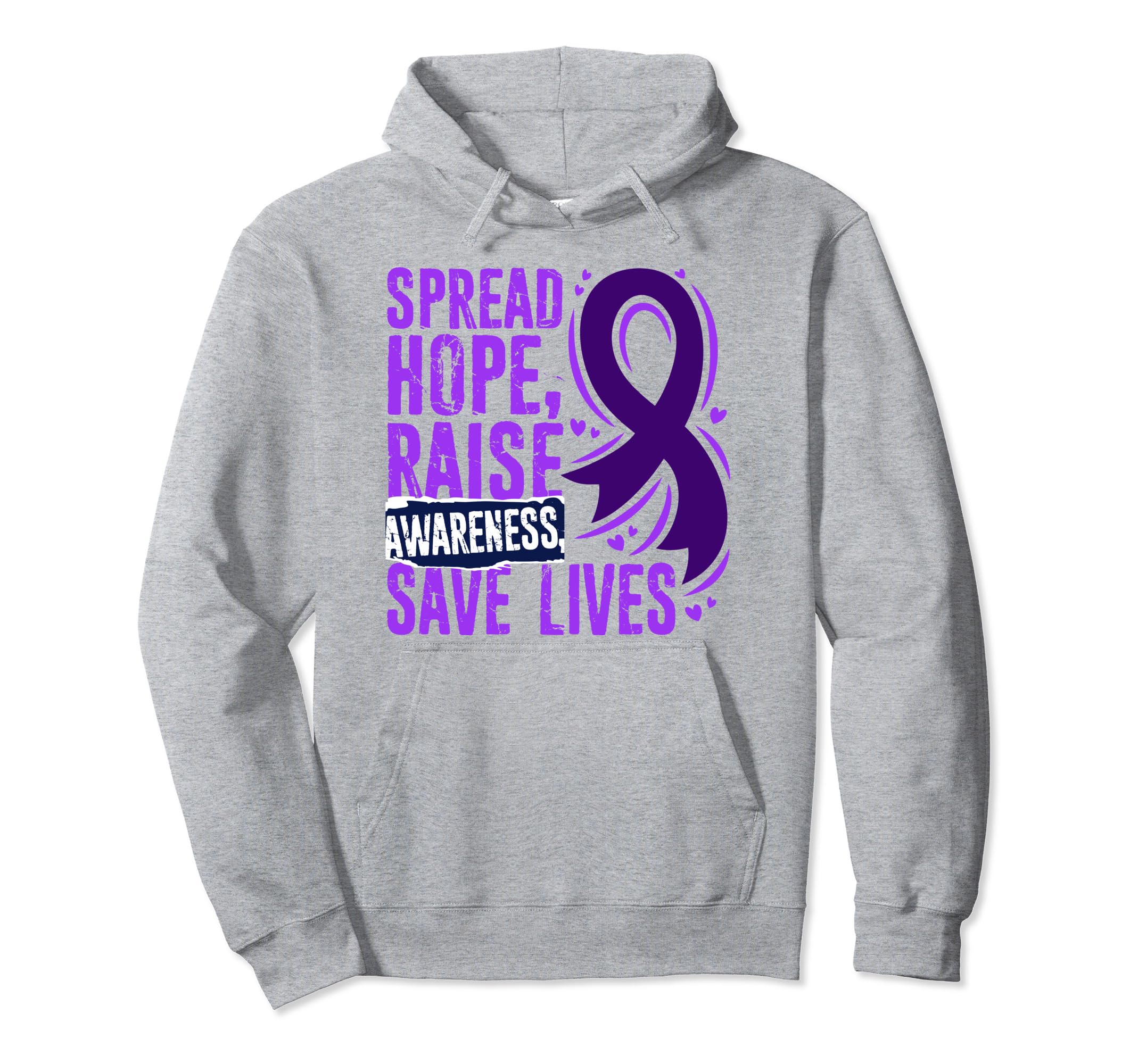 Spread Hope Raise Awareness Save Lives Hoodie - Trendy Graphic Men Women - T-Shirt, Sweatshirt, Hoodie