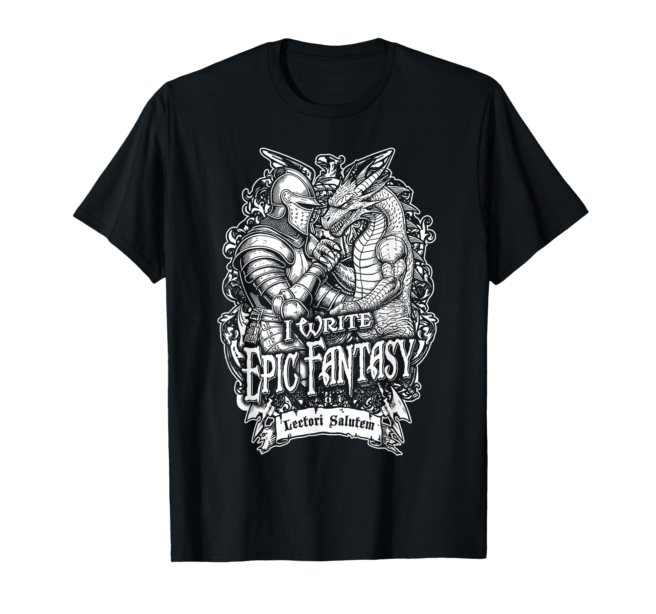 I Write Epic Fantasy Writer Funny Book T-Shirt - Novelty Apparel Men Women - T-Shirt, Sweatshirt, Hoodie