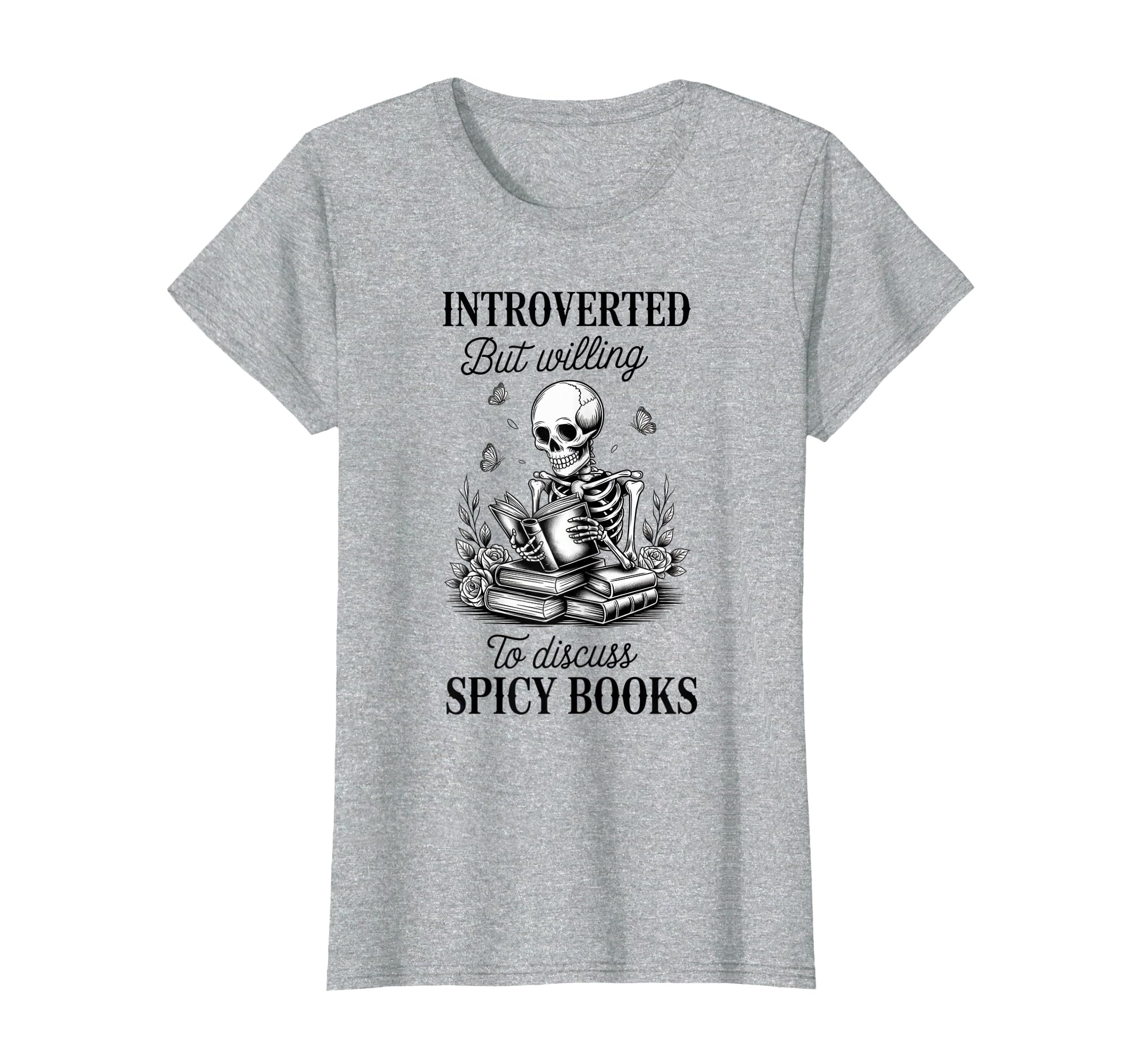 Introvert Read Spicy Books Lover T-Shirt - Trendy Graphic for Adults - T-Shirt, Sweatshirt, Hoodie