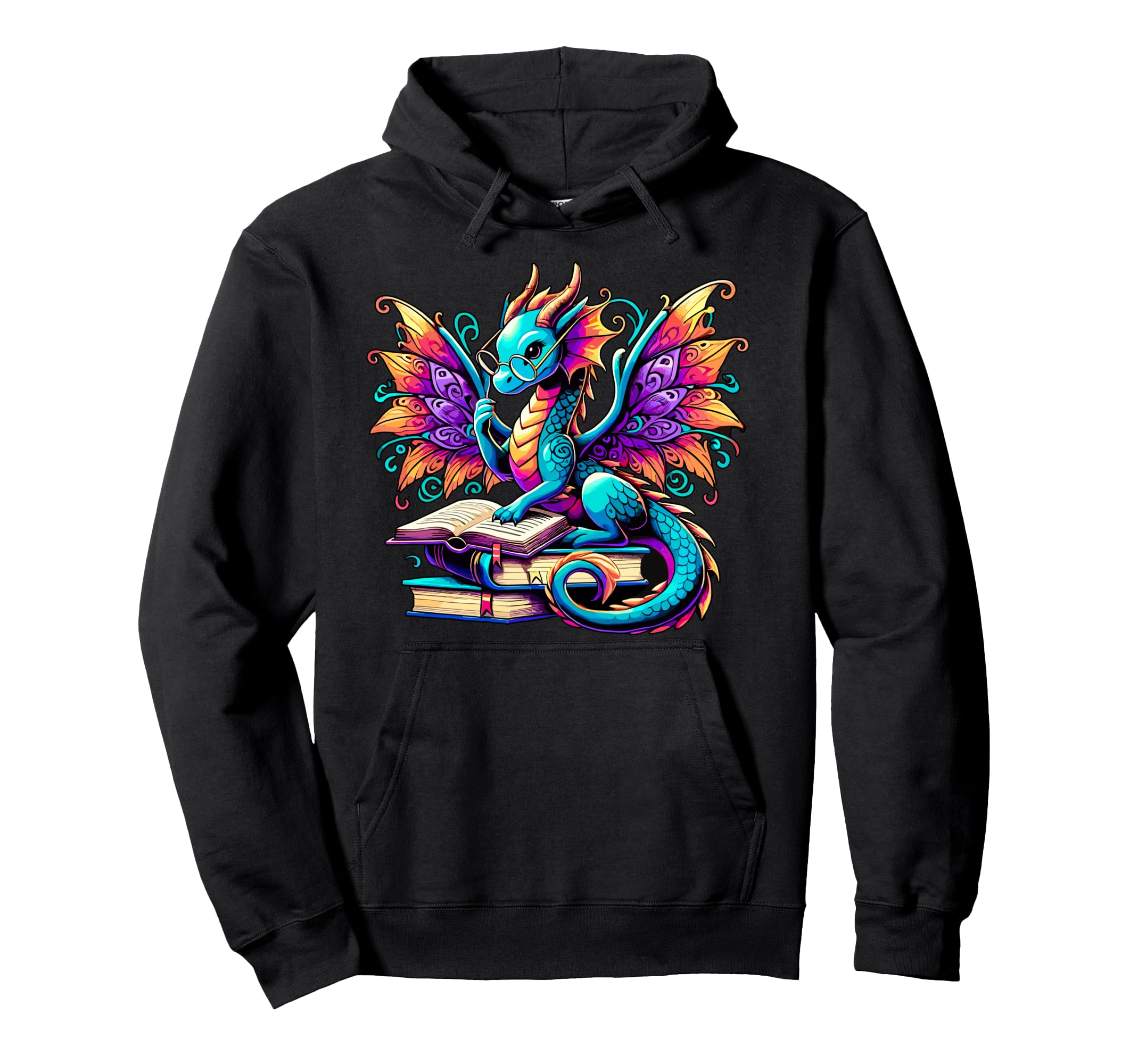 Magical And Funny Dragon Lover Gifts Hoodie - Custom Art Print for Adults - T-Shirt, Sweatshirt, Hoodie