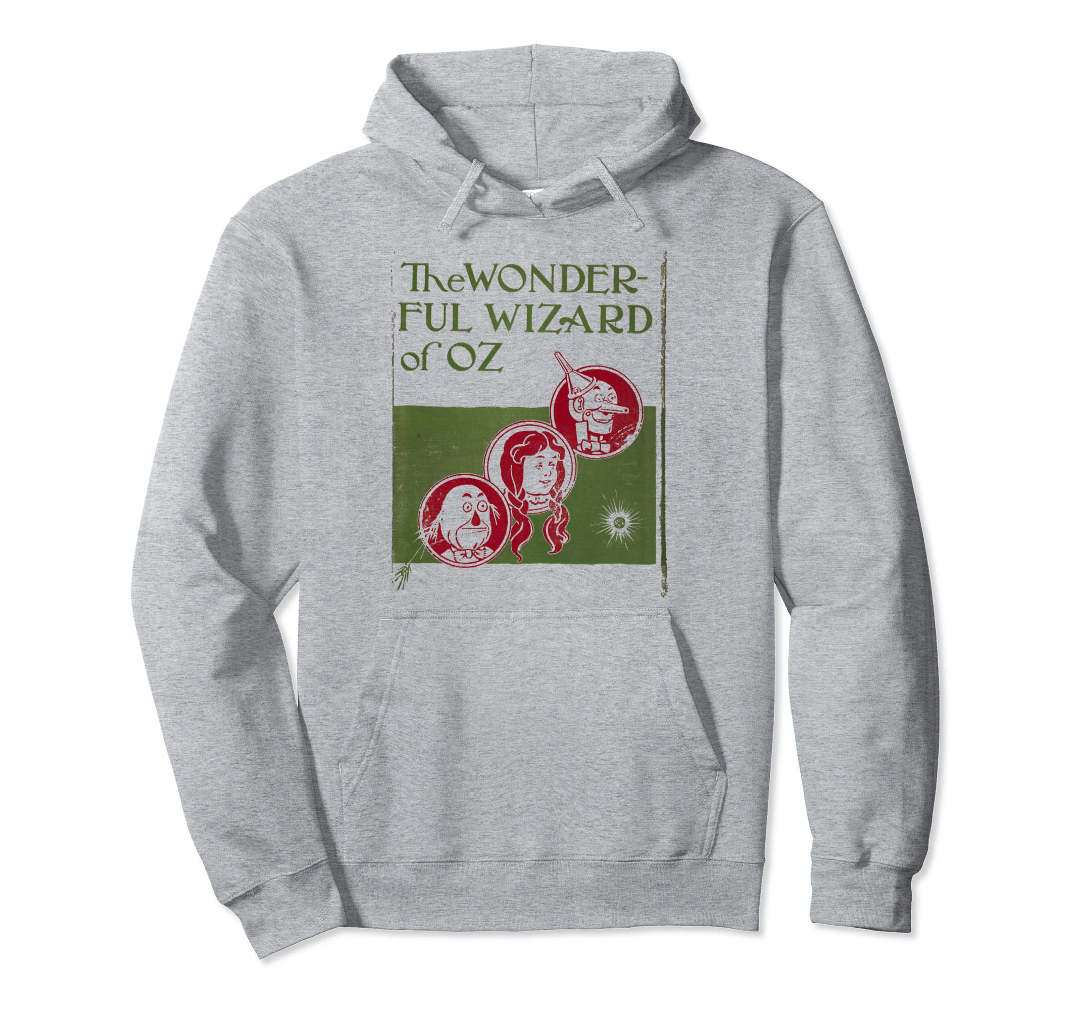 Wizard Oz Book Cover L Frank Baum Hoodie - Novelty Apparel Unisex - T-Shirt, Sweatshirt, Hoodie