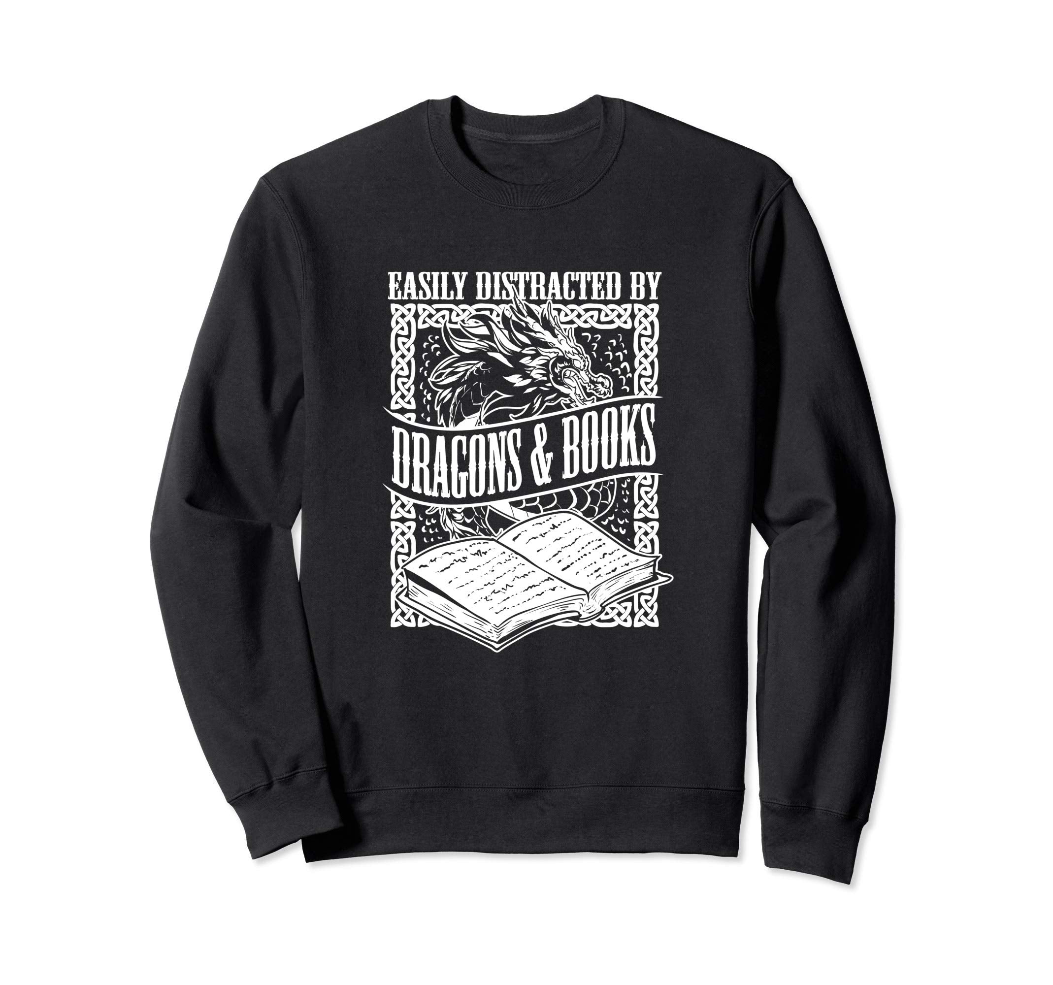 Fantasy Literature Gift Book Nerd Sweatshirt - Custom Art Print for Adults - T-Shirt, Sweatshirt, Hoodie