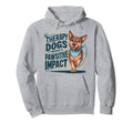 Therapy Dog Team Pawsitive Impact Hoodie - Unique Graphic Men Women - T-Shirt, Sweatshirt, Hoodie
