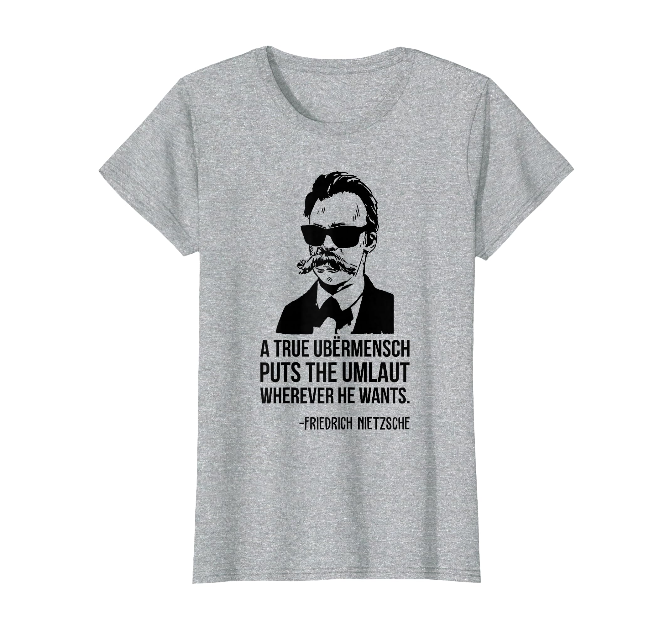 Friedrich Nietzsche Philosophy T-Shirt - Casual Everyday Wear for Adults - T-Shirt, Sweatshirt, Hoodie