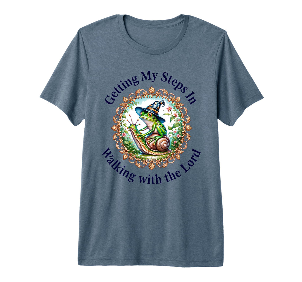 Getting My Steps Walking Lord Frog T-Shirt - Novelty Apparel for Adults - T-Shirt, Sweatshirt, Hoodie
