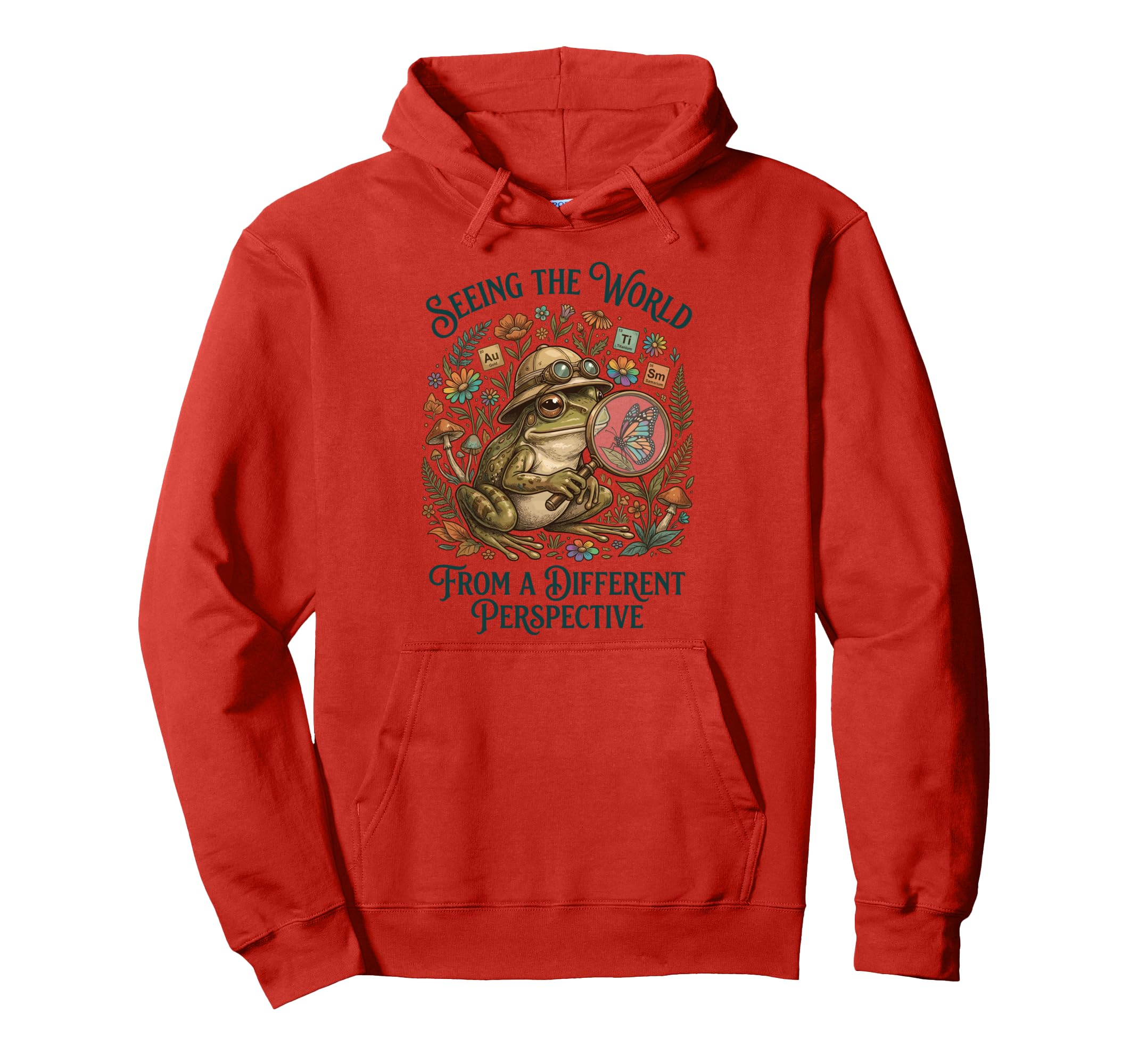 Autism Awareness Frog Seeing World Hoodie - Custom Art Print Men Women - T-Shirt, Sweatshirt, Hoodie