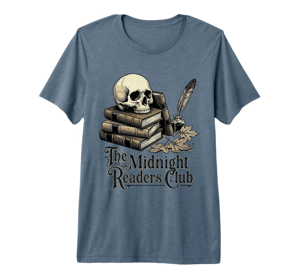 Midnight Readers Club Dark Academia T-Shirt - Streetwear Style for Adults - T-Shirt, Sweatshirt, Hoodie