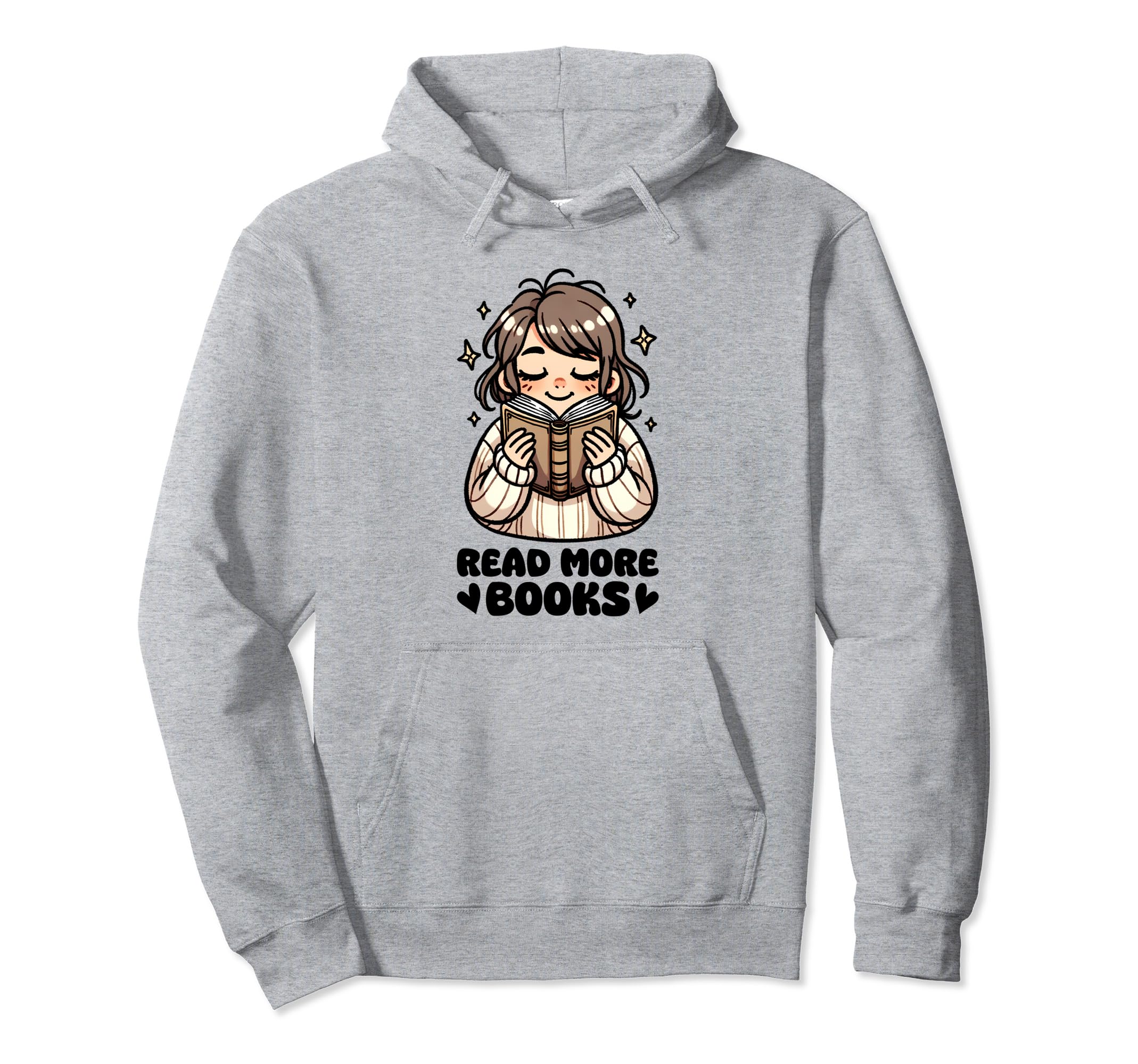 Read More Books Reader Bookworm Hoodie - Minimalist Print for Adults - T-Shirt, Sweatshirt, Hoodie