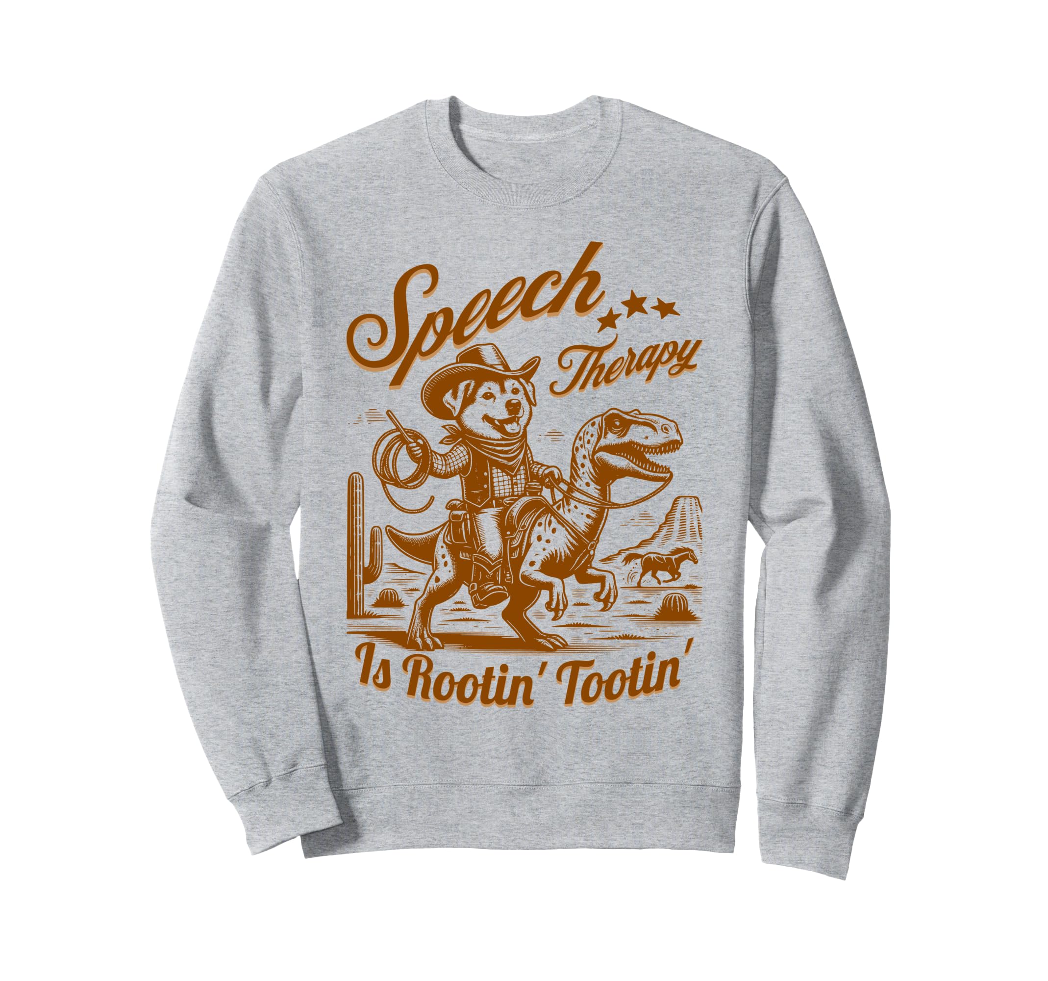 Rootin Tootin Slp Dog Dinosaur Sweatshirt - Fun Novelty Design for Adults - T-Shirt, Sweatshirt, Hoodie