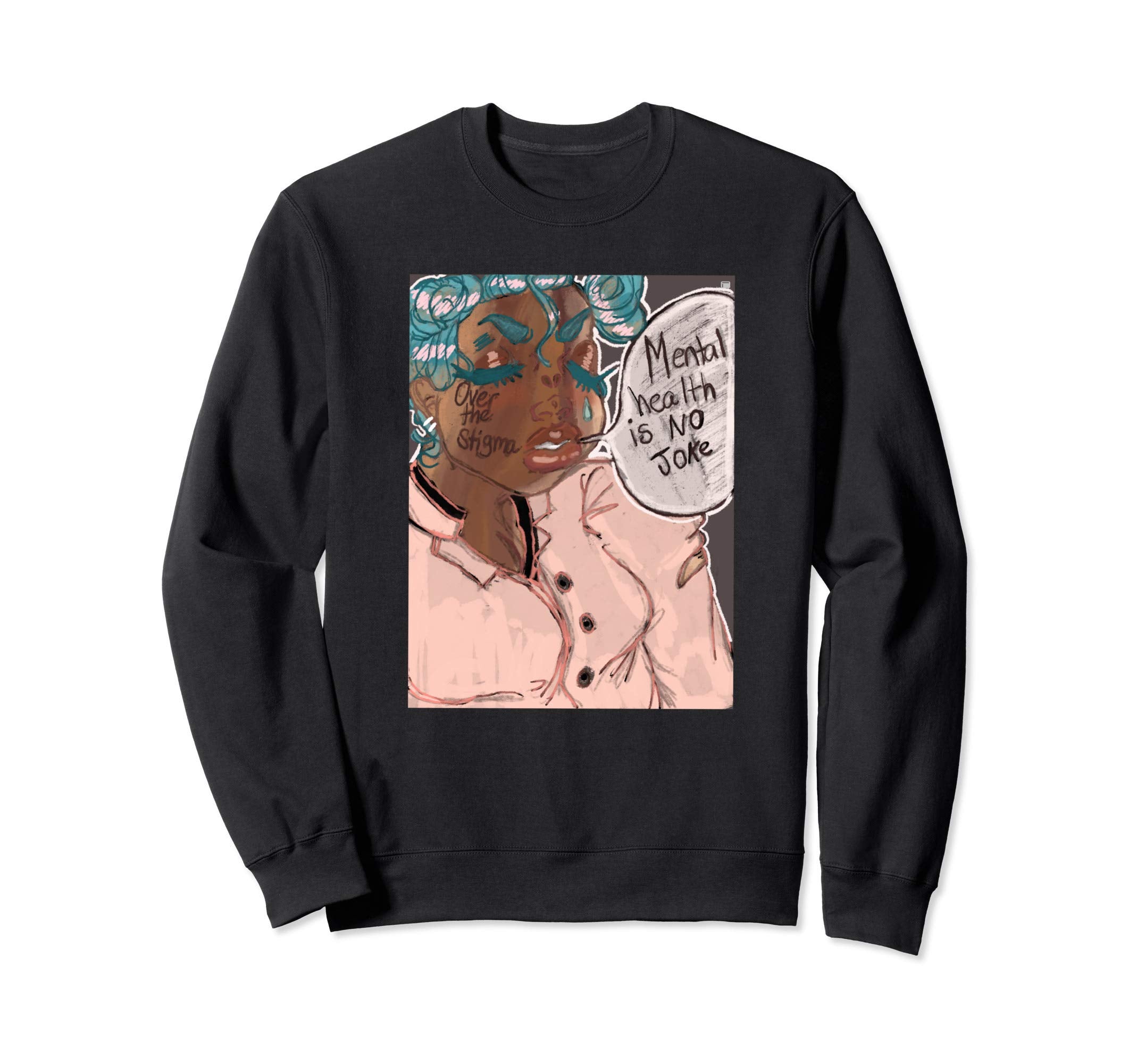 Savage Illustrations S Mental Sweatshirt - Aesthetic Graphic for Adults - T-Shirt, Sweatshirt, Hoodie