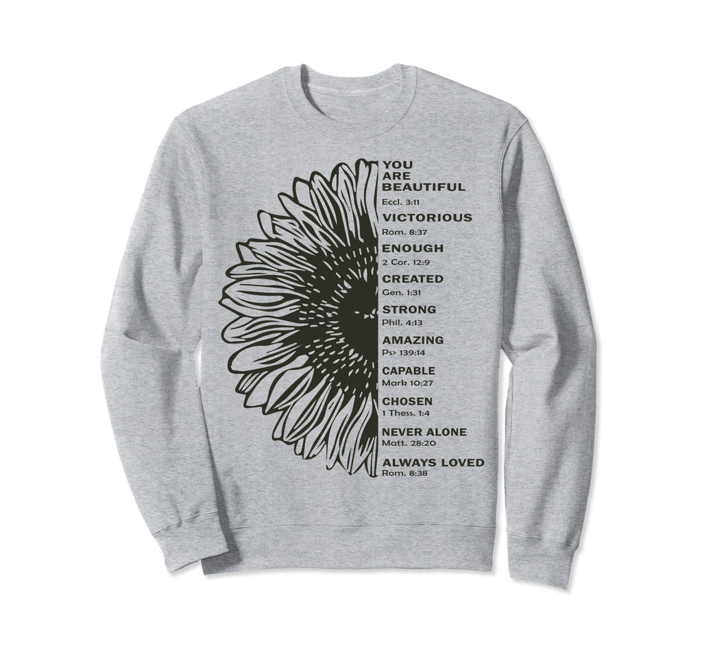 Sunflower You Are Beautiful Sweatshirt - Aesthetic Graphic Men Women - T-Shirt, Sweatshirt, Hoodie