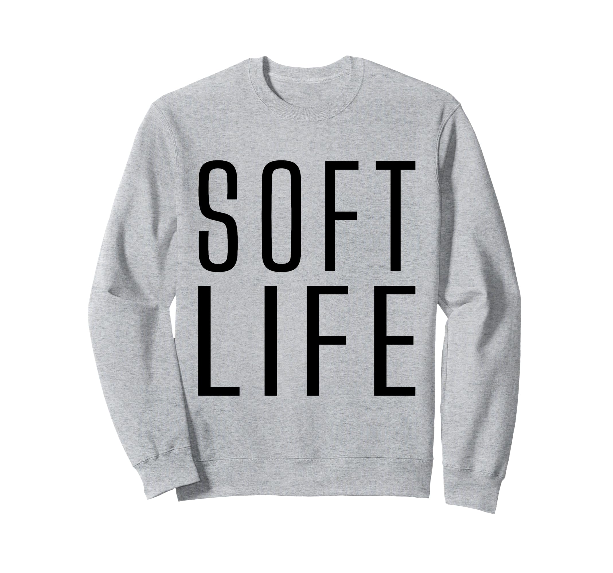 Soft Life Dont Stress Free Sweatshirt - Minimalist Print for Adults - T-Shirt, Sweatshirt, Hoodie