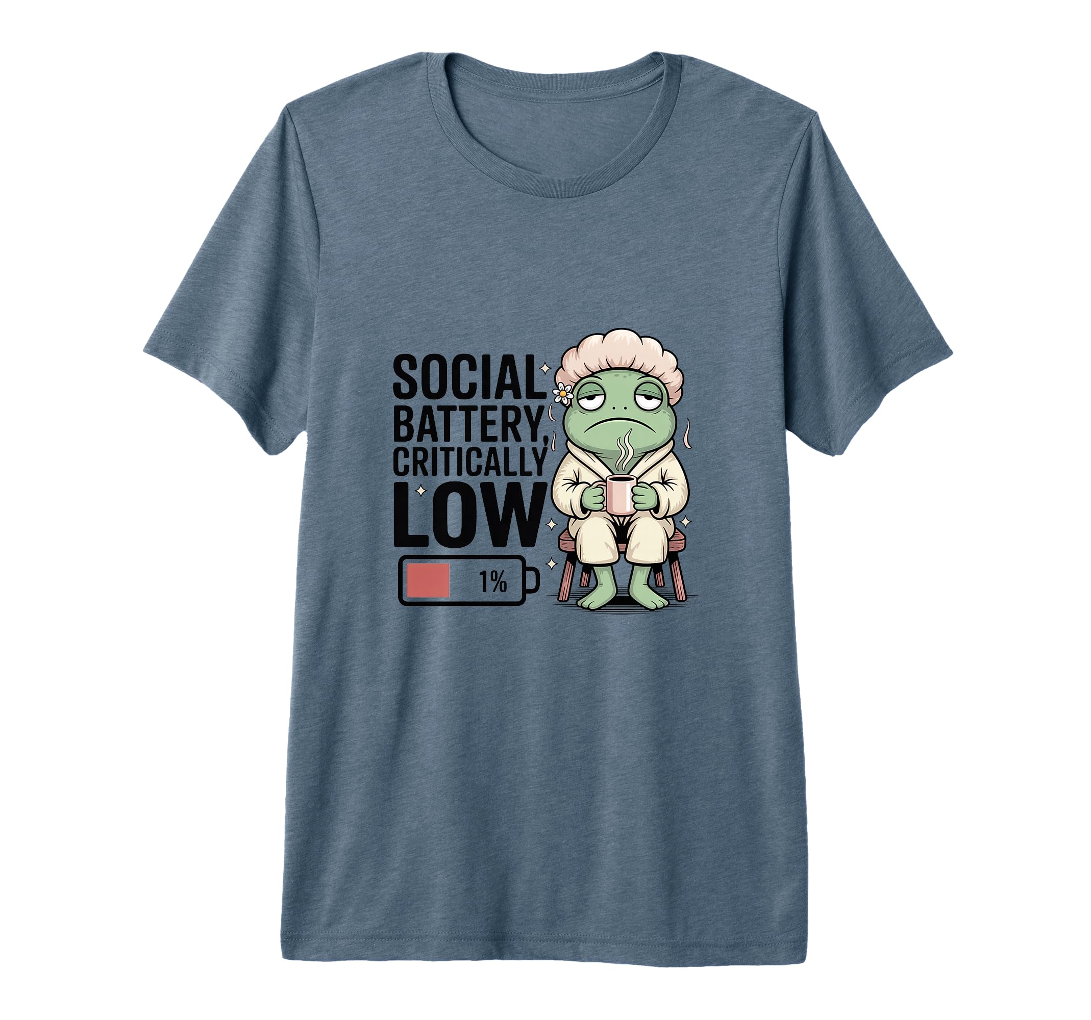 Funny Social Battery Critically Low T-Shirt - Unique Graphic Men Women - T-Shirt, Sweatshirt, Hoodie