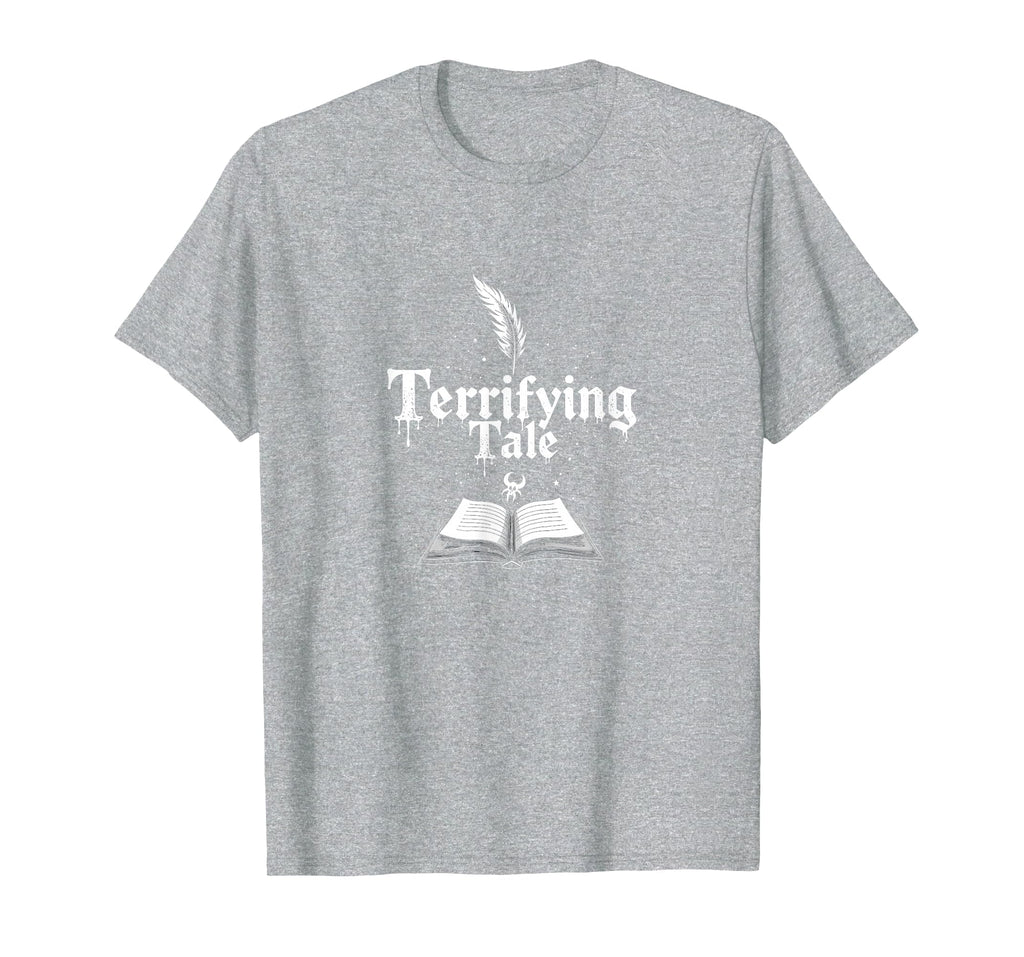 Halloween Literature Terrifying Tale T-Shirt - Custom Art Print Men Women - T-Shirt, Sweatshirt, Hoodie