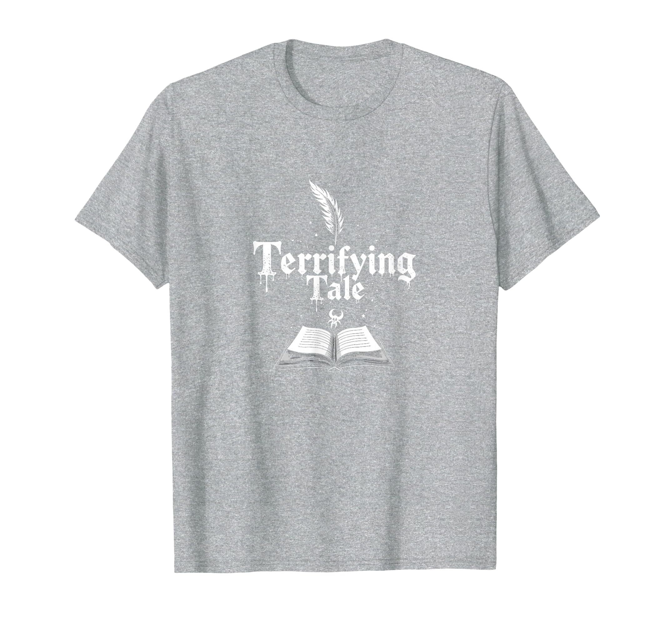 Halloween Literature Terrifying Tale T-Shirt - Custom Art Print Men Women - T-Shirt, Sweatshirt, Hoodie