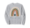 Rainbow Mental Health Semicolon Keep Sweatshirt - Trendy Graphic Unisex - T-Shirt, Sweatshirt, Hoodie