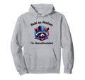 Hold Partner Im Overstimulated Cat Cowboy Hoodie - Graphic Print Men Women - T-Shirt, Sweatshirt, Hoodie