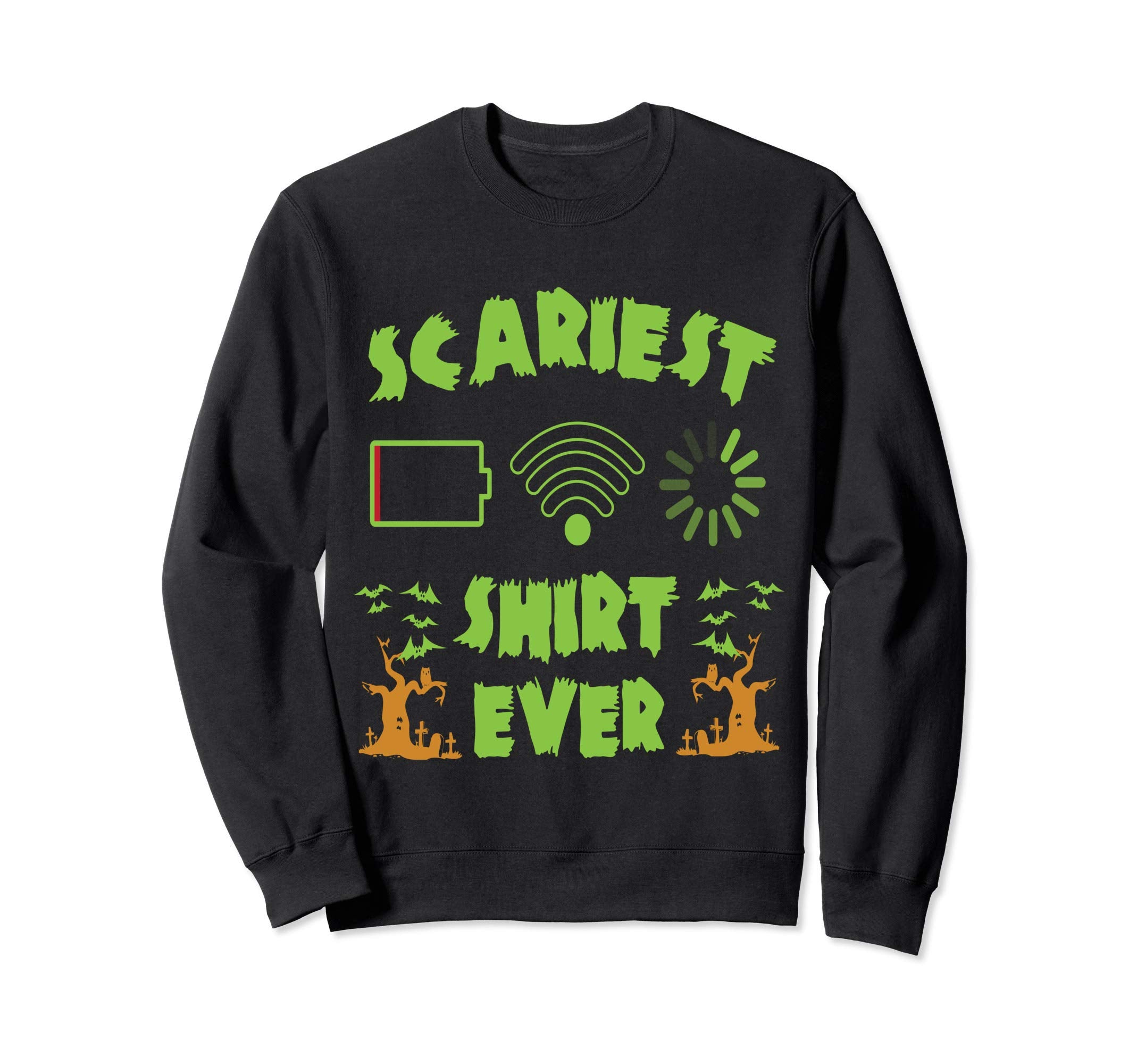 No Wifi Low Battery Cell Phone Funny Sweatshirt - Custom Art Print Unisex - T-Shirt, Sweatshirt, Hoodie