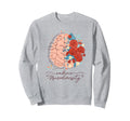 Neurodiversity Floral Brain Autism Sweatshirt - Minimalist Print Unisex - T-Shirt, Sweatshirt, Hoodie