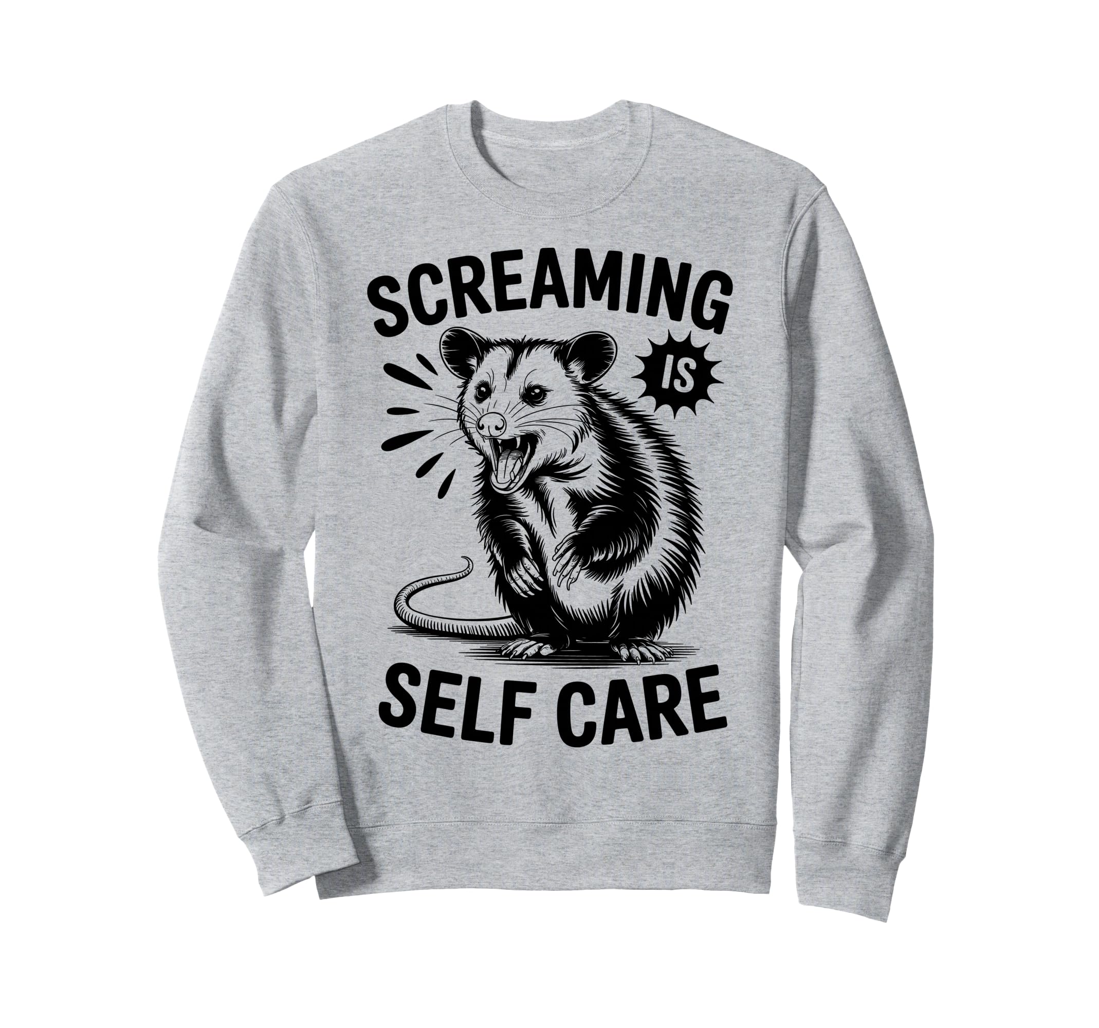 Funny Opossum Raccoon Sweatshirt - Casual Everyday Wear Men Women - T-Shirt, Sweatshirt, Hoodie