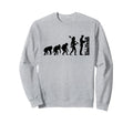 Evolution Librarian Library Sweatshirt - Fun Novelty Design for Adults - T-Shirt, Sweatshirt, Hoodie