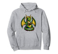 Dragon Reading Book Bookworm Books Hoodie - Custom Art Print Men Women - T-Shirt, Sweatshirt, Hoodie