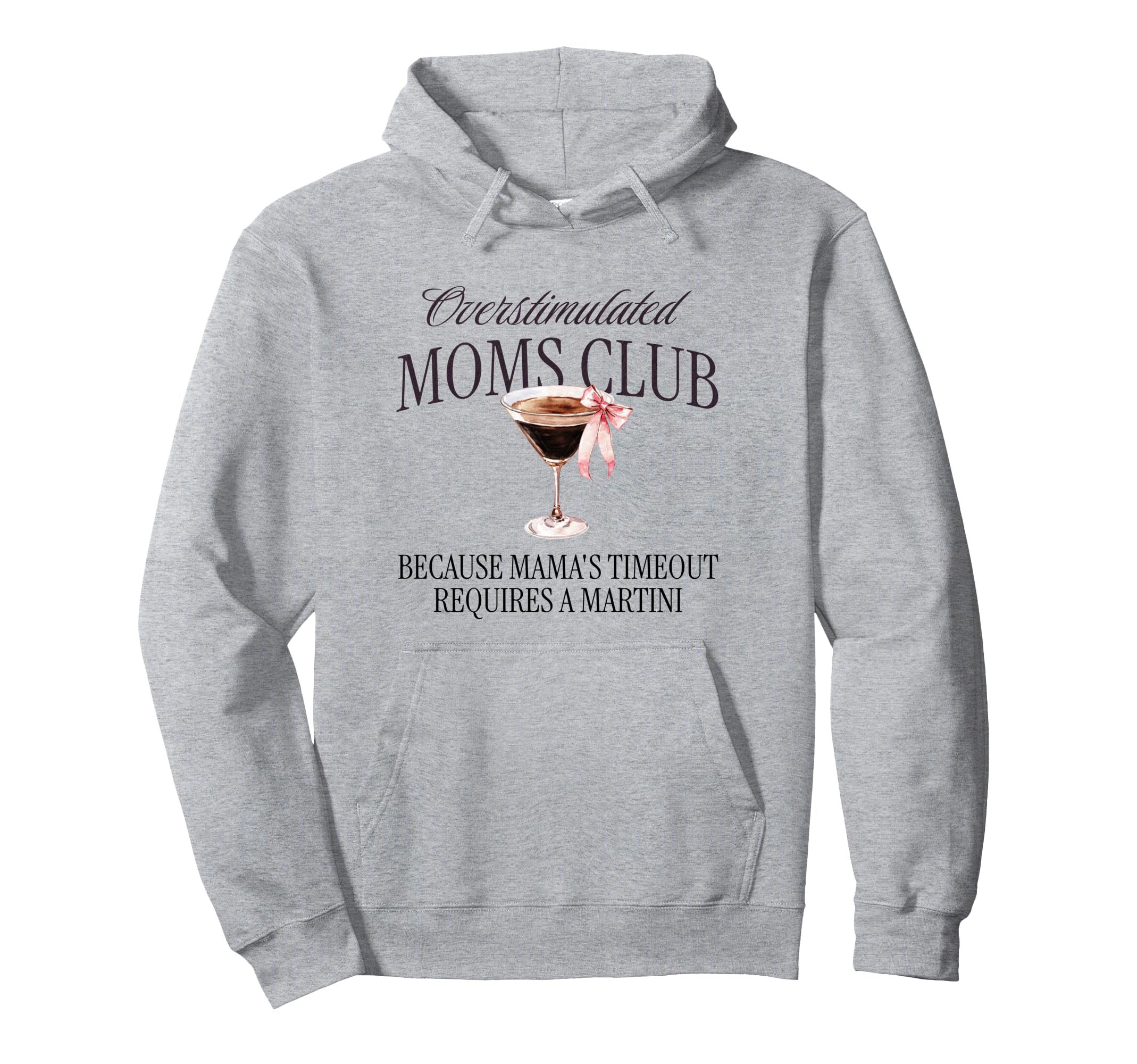 Overstimulated Moms Club Espresso Hoodie - Streetwear Style for Adults - T-Shirt, Sweatshirt, Hoodie
