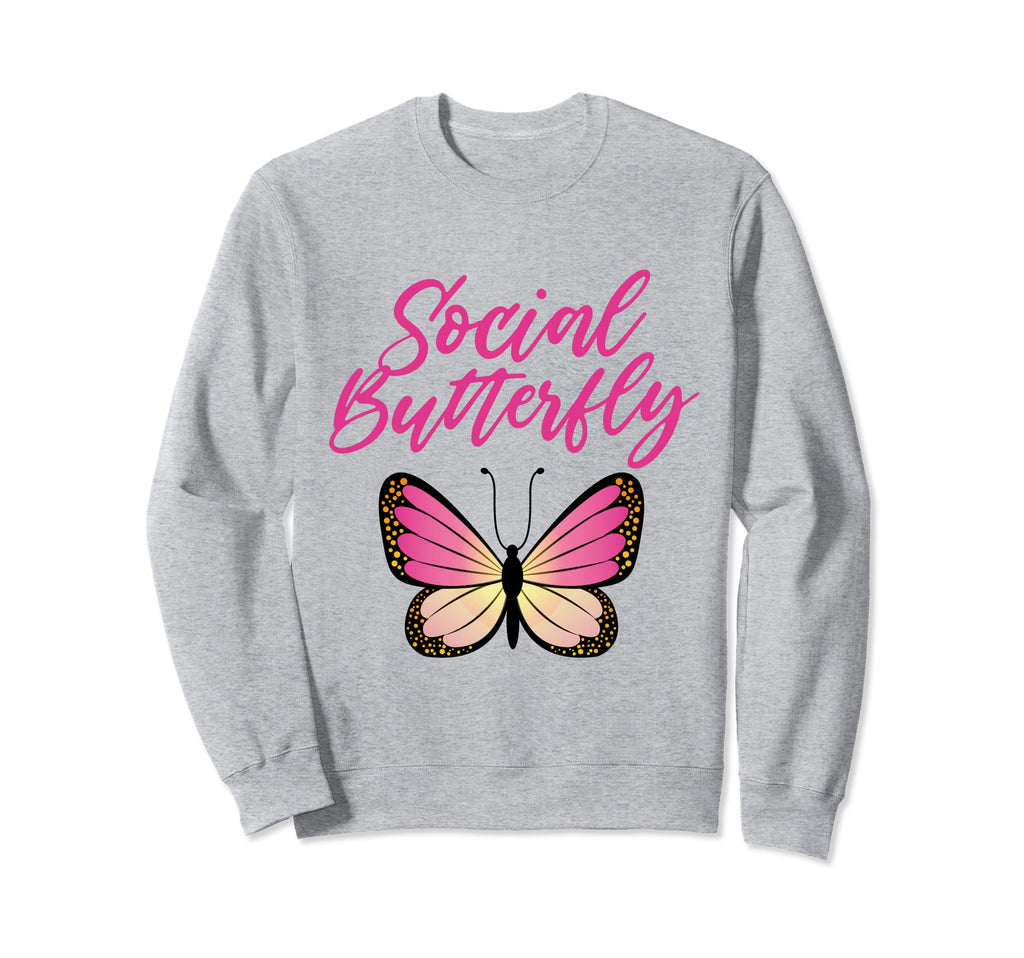 Extroverts And Butterfly Gifts Sweatshirt - Aesthetic Graphic Men Women - T-Shirt, Sweatshirt, Hoodie
