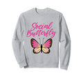 Extroverts And Butterfly Gifts Sweatshirt - Aesthetic Graphic Men Women - T-Shirt, Sweatshirt, Hoodie